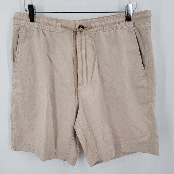 Michael Kors Other - Michael Kors Shorts Mens Medium Khaki Stretch Waist Zip Up Button Pockets